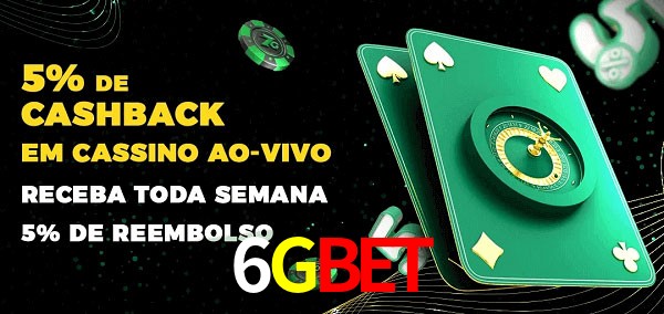 Promoções do cassino ao Vivo 6GBET